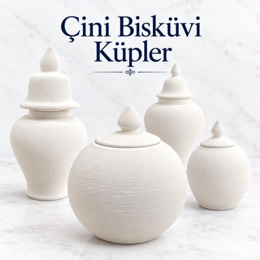 Çini Bisküvi Küpler