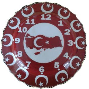 Oğuz Çini  25cm Çini Saat