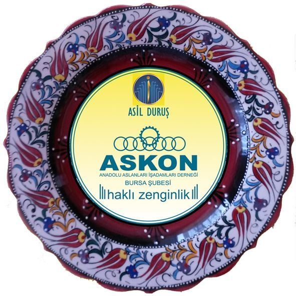 Oğuz Çini  30cm Çini Logolu Tabak