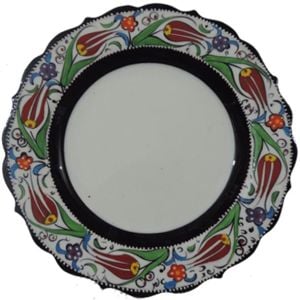 Oğuz Çini  30cm Çini Kaligrafi Tabağı