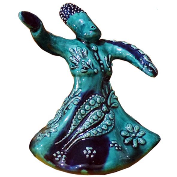 Oğuz Çini  14cm Çini Semazen