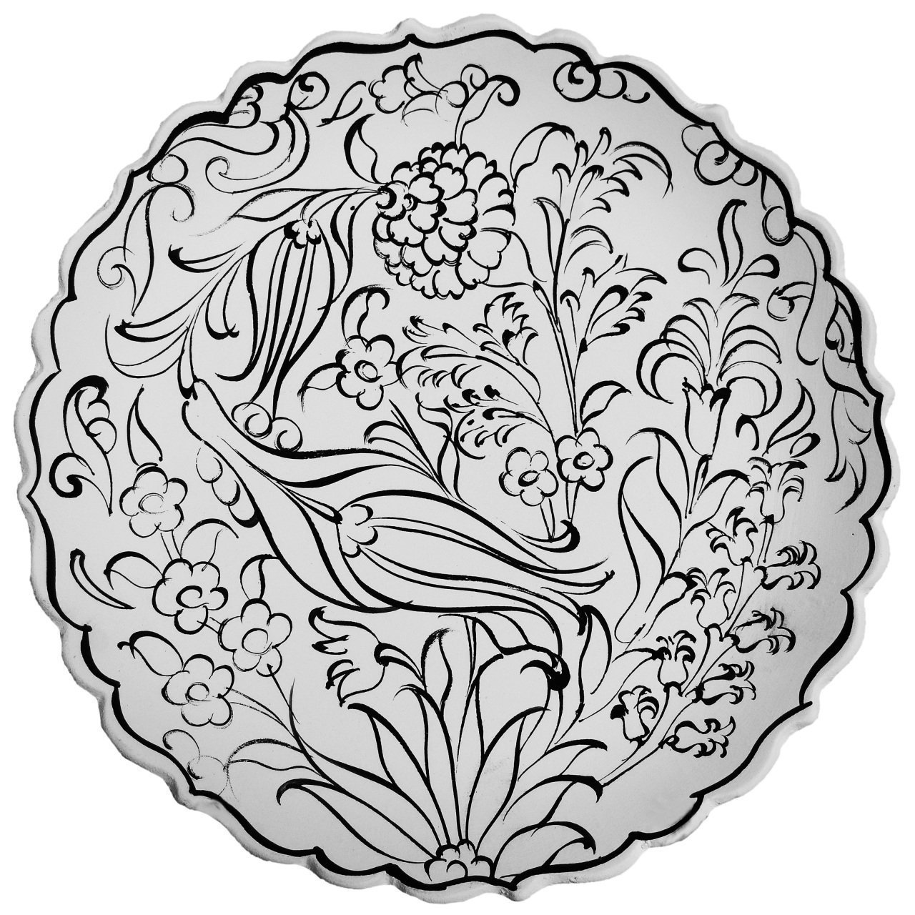 Boyanabilir 18cm Tahrirli Tabak-11