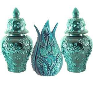 Oğuz Çini Küp Lale Seti