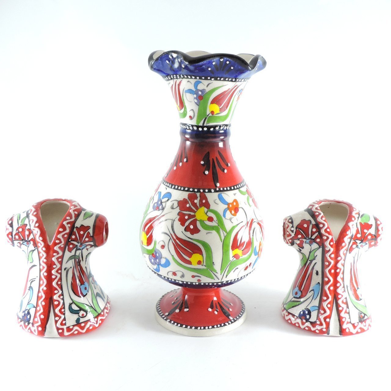 Oğuz Çini KAFTAN VAZO SETİ