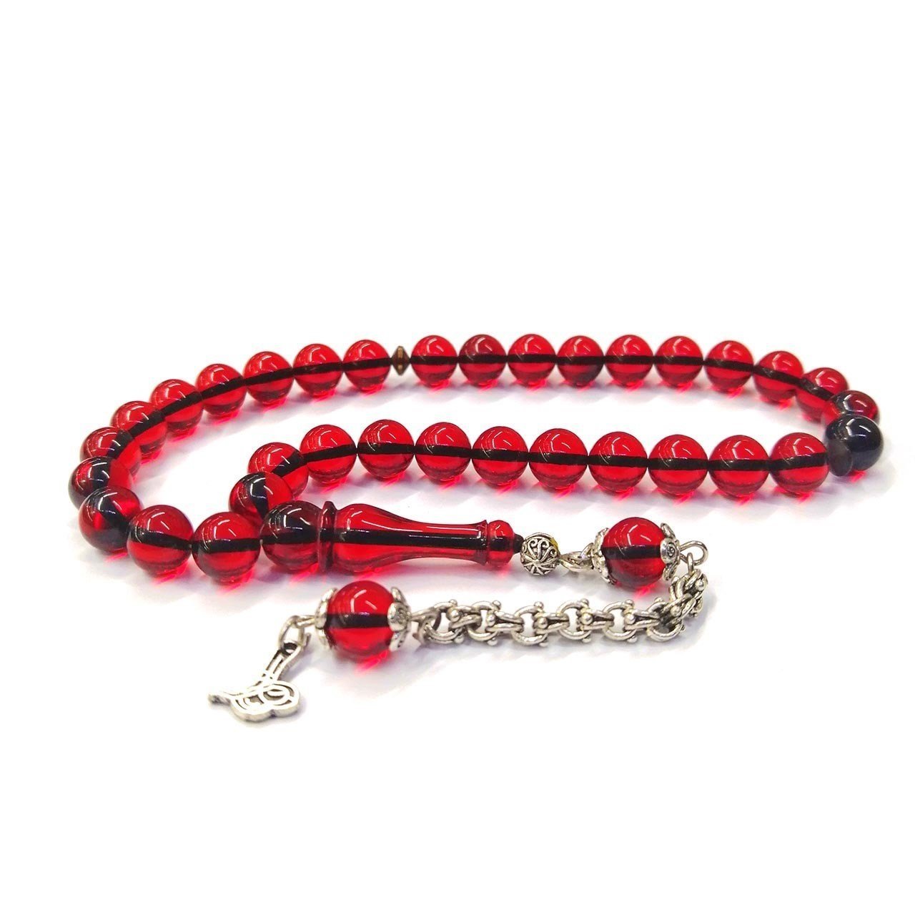 Küre Kesim Bayrak Kırmızı Ateş Kehribar Tesbih