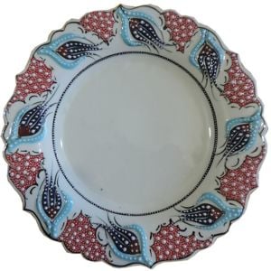 Oğuz Çini  30cm Özel Kaligrafi Tabağı