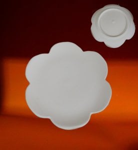 18cm Bisküvi Düz Mertaban Dilruba Papatya Tabak 1