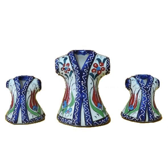 Oğuz Çini  Mavi Çini Kaftan Seti