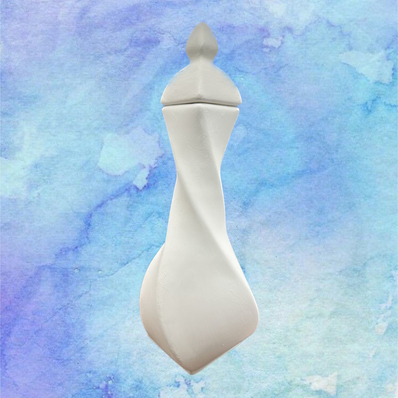 38cm Bisküvi Kare vazo