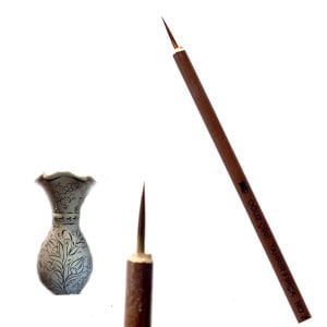 Oğuz Çini Seramik 2 No Tahrir Samur Çizim Bambu Fırça