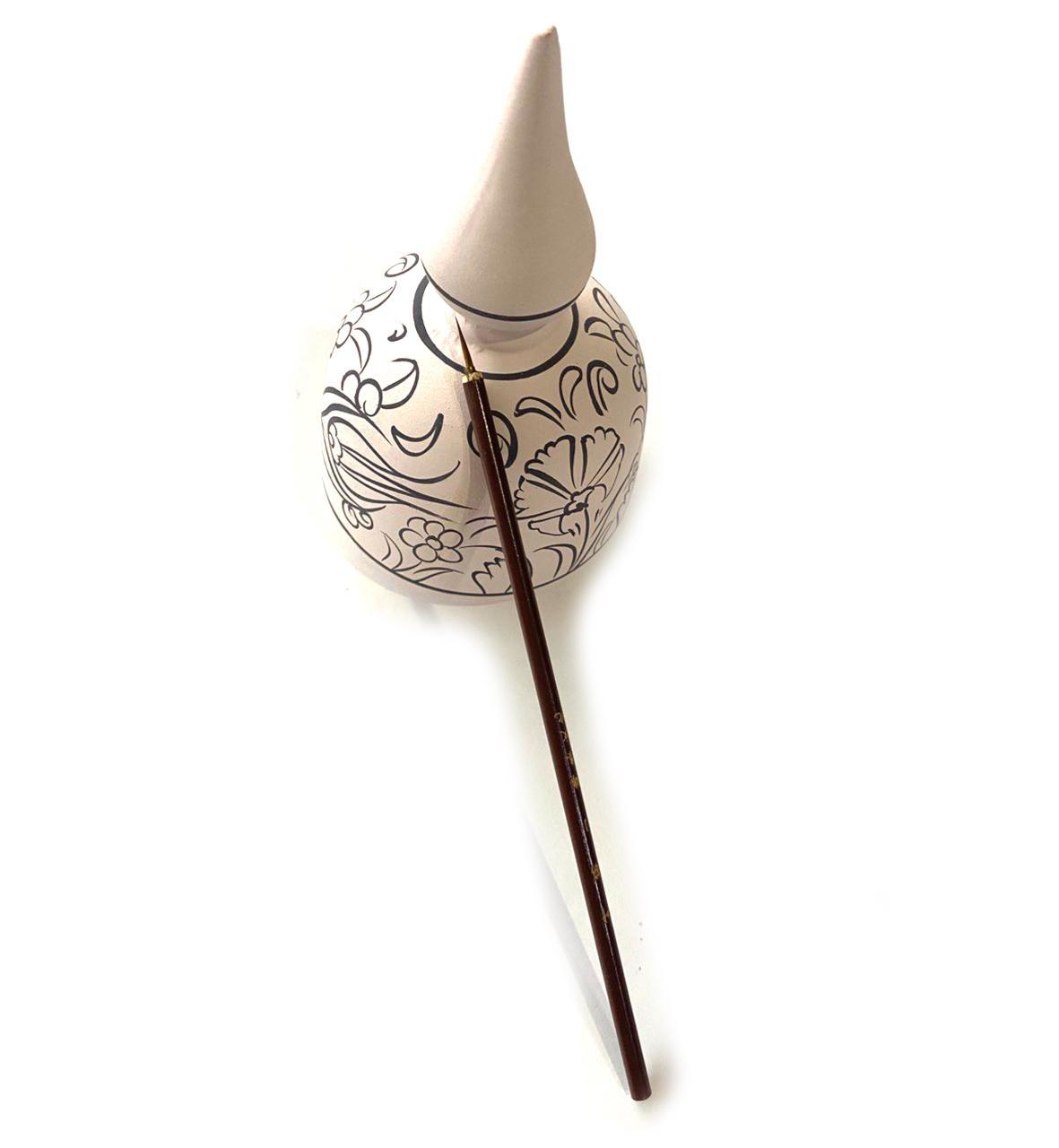 Oğuz Çini Seramik 4 No Tahrir Samur Çizim Bambu Fırça