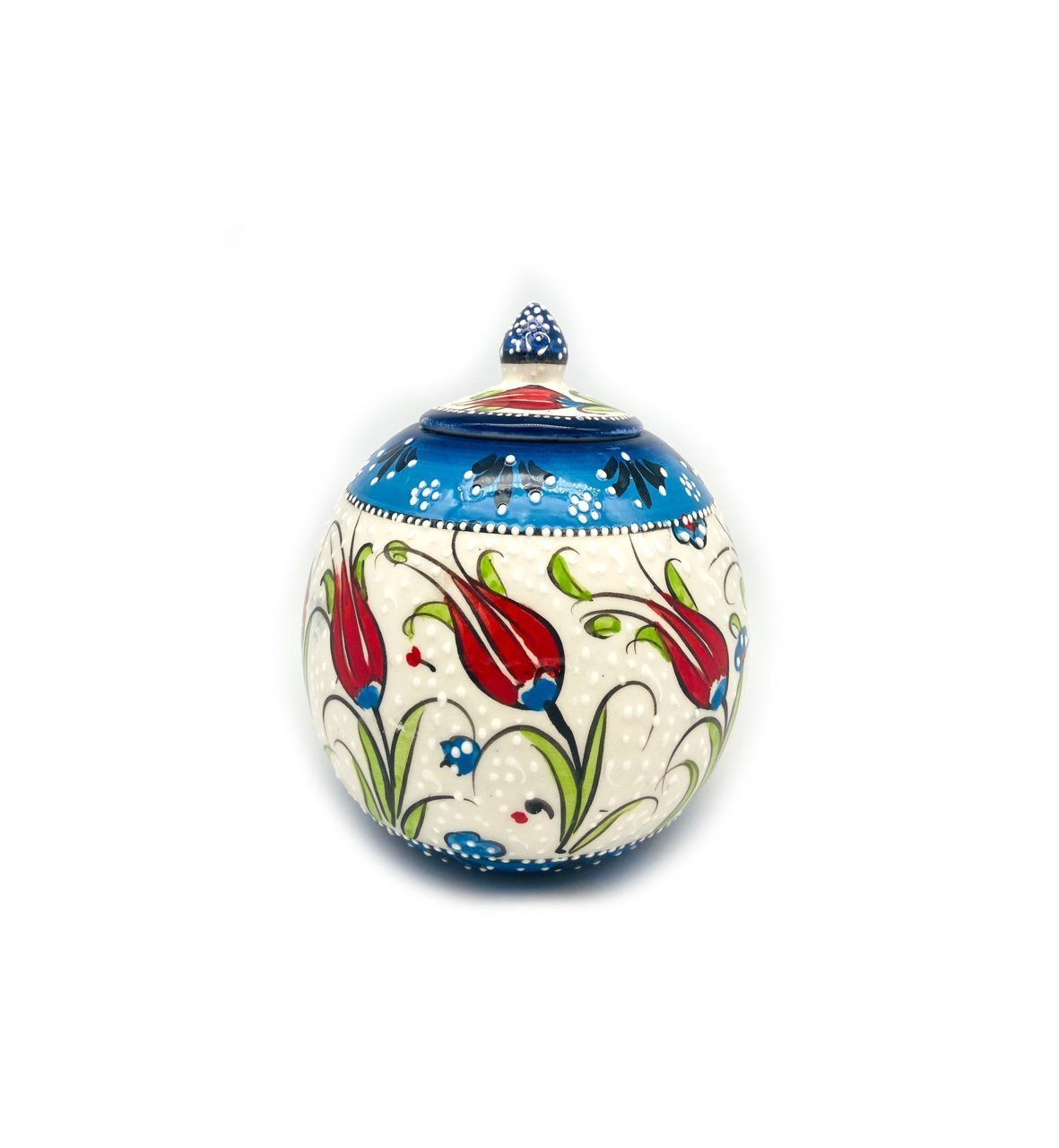 Oğuz Çini Dekoratif Seramik El İşlemesi Küre küp