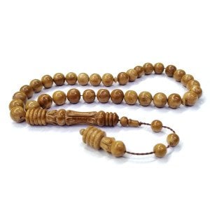 Sistemli Püsküllü Küre Kesim İmamesi İşlemeli Kuka Tesbih