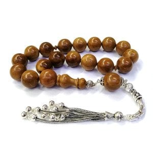 Gümüş Kaplama Püsküllü Küre Kesim Efe Model Kuka Tesbih