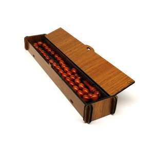 Ahşap Kahverengi Tesbih Kutusu