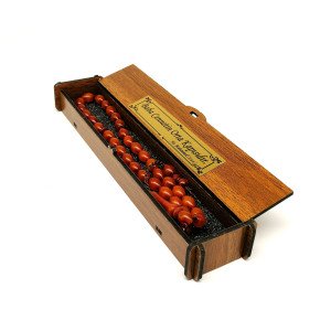 Kişiye Özel Mesajlı Ahşap Tesbih Kutusu