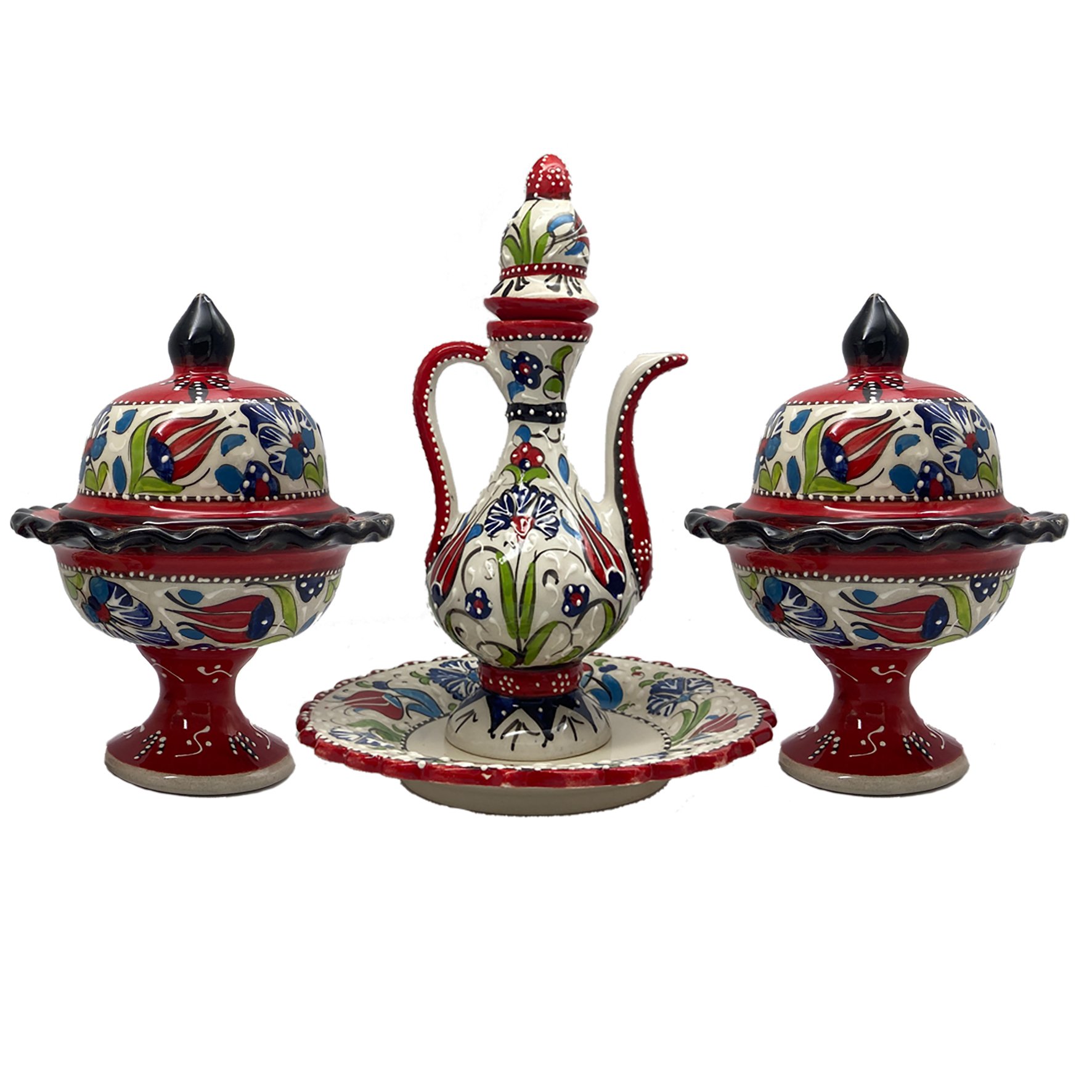 Dekoratif Şekerlik İbrik Seti