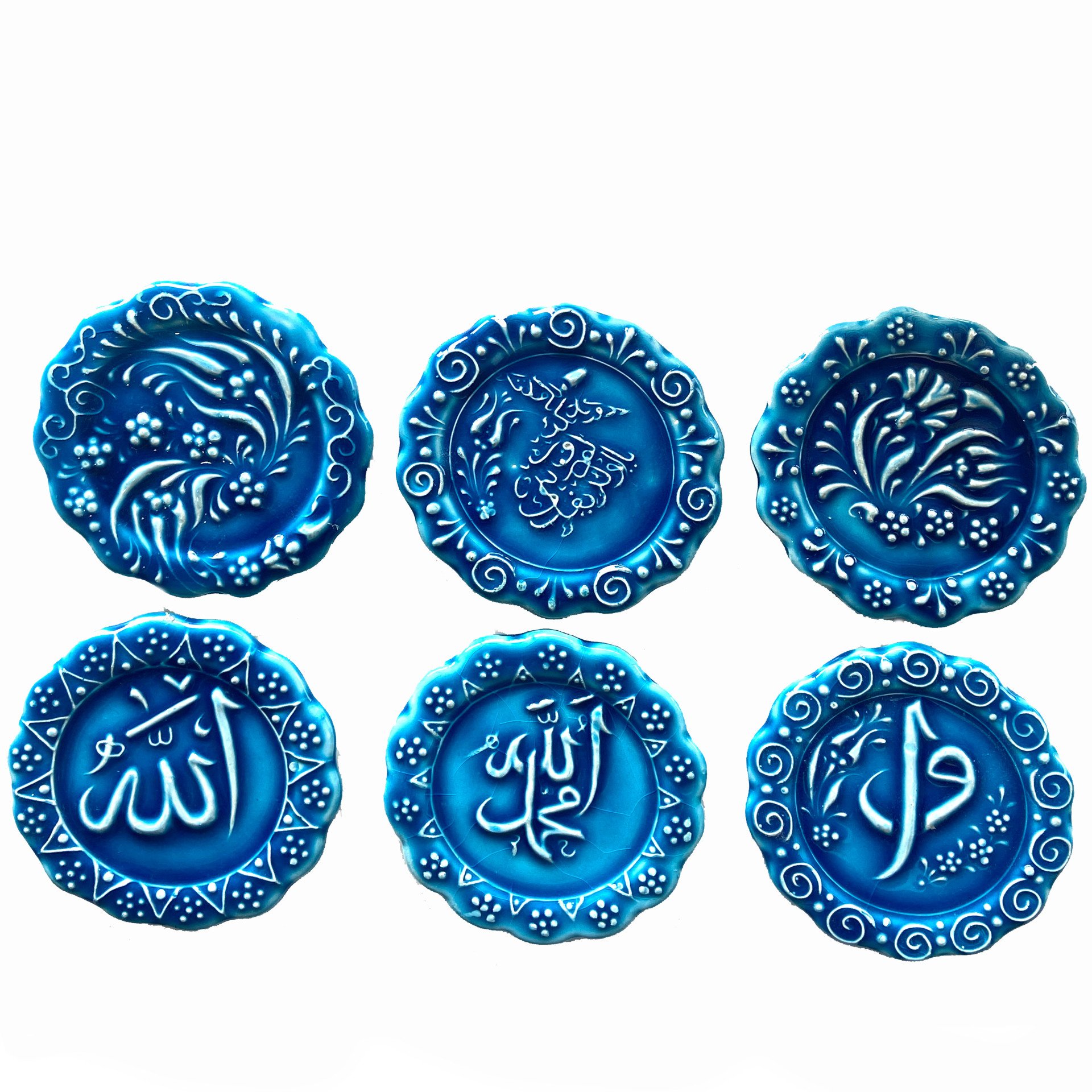 Seramik 6 Lı Buzdolabı Süsü Hediyelik Magnet Mıknatıslı