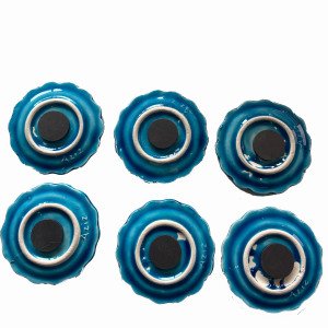 Seramik 6 Lı Buzdolabı Süsü Hediyelik Magnet Mıknatıslı