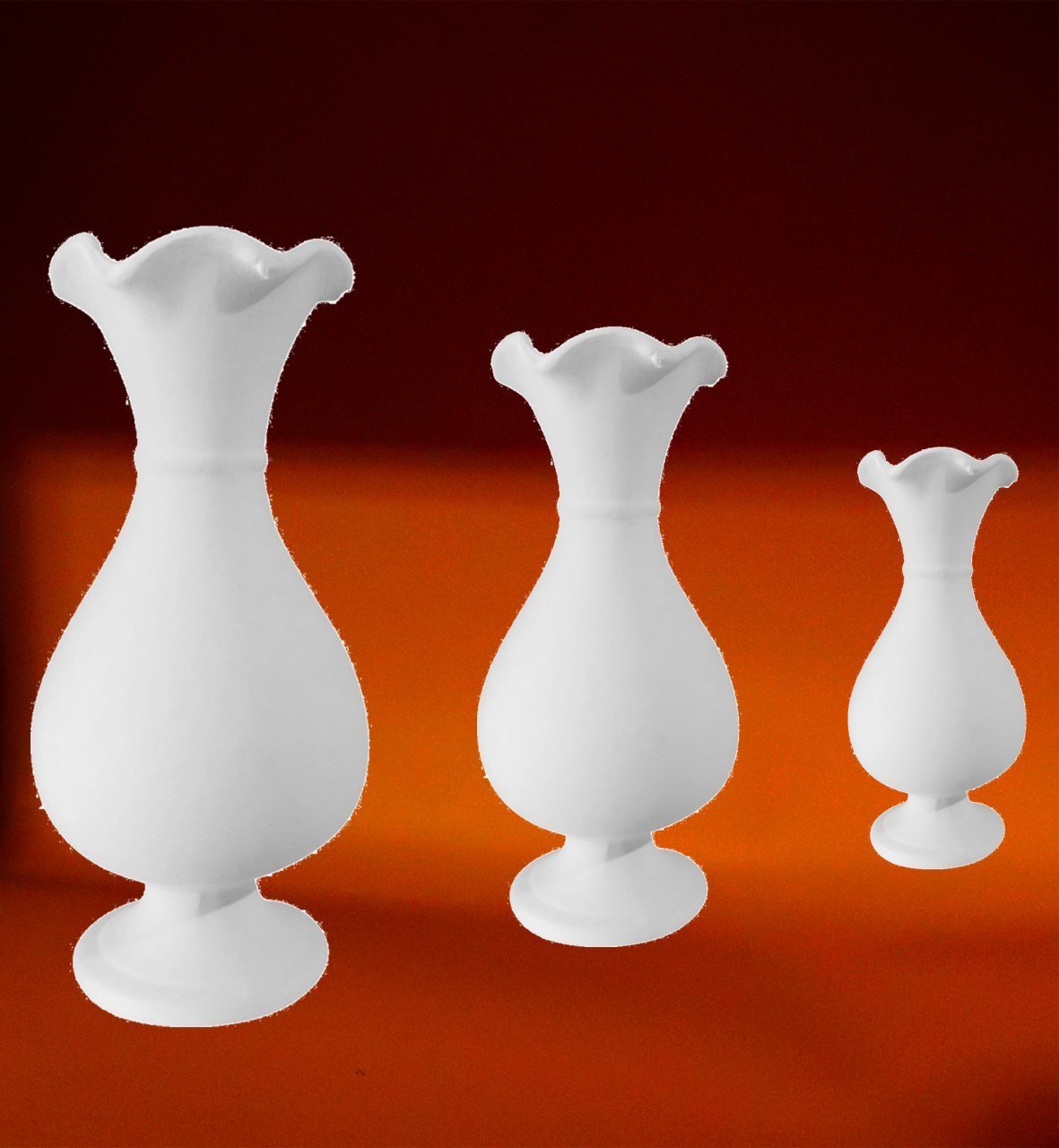 Bisküvi 15cm 20cm 23cm Sümbül Vazo Seti