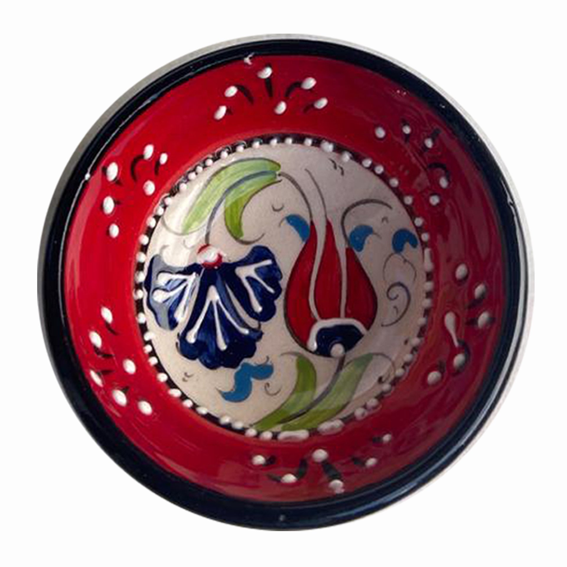 Çerezlik El Dekoru 8*3,5 cm Seramik  Kütahya Kase