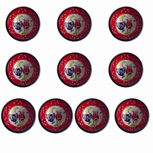 100 Lü Çerezlik El Dekoru 8*3,5 cm Seramik  Kütahya Kase