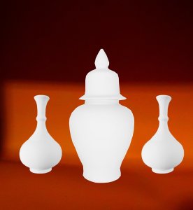 18cm Küp 1 Tane 15cm vazo 2 Tane Bisküvi Seti