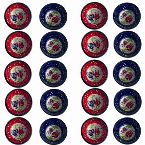 20 Lİ Çerezlik El Dekoru 8*3,5 cm Seramik  Kütahya Kase