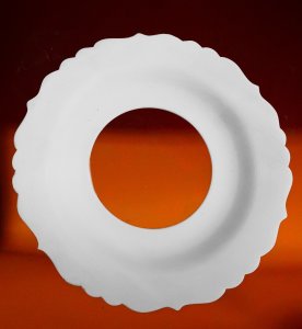 30cm Bisküvi Rölyefli Lenger Ayna