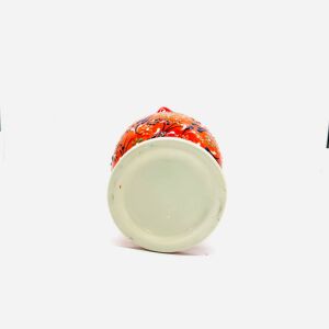 Oğuz Çini 30cm Hediyelik El Dekoru Kütahya Sümbül Vazo