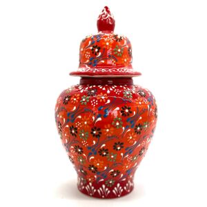 Oğuz Çini 30cm Hediyelik El Dekoru Kütahya Şah Küp