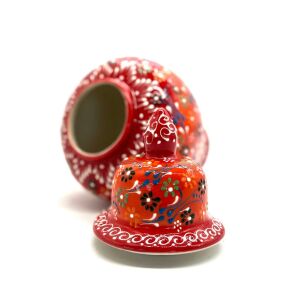 Oğuz Çini 30cm Hediyelik El Dekoru Kütahya Şah Küp