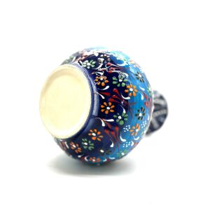 Oğuz Çini 25cm Hediyelik El Dekoru Kütahya Geniş Vazo