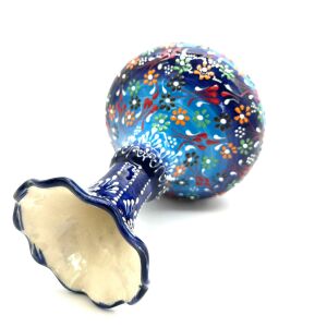 Oğuz Çini 25cm Hediyelik El Dekoru Kütahya Geniş Vazo