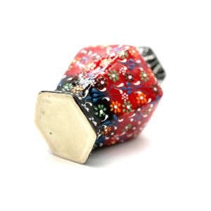 Oğuz Çini 30cm Hediyelik El Dekoru Altıgen Küp 2