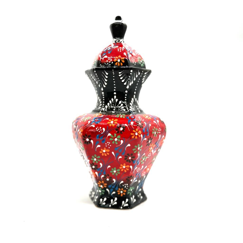 Oğuz Çini 30cm Hediyelik El Dekoru Altıgen Küp 2