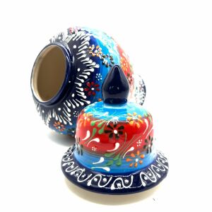 Oğuz Çini Dekoratif Şık 30cm Hediyelik Modern Seramik Kütahya El İşlemesi  Altıgen Küp