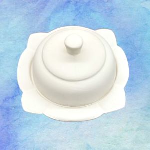 Oğuz Çini Bisküvi 10cm Çini Kapaklı Kare Şekerlik