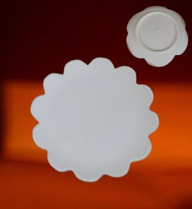 18cm Bisküvi Düz Mertaban Dilruba Papatya Tabak 2