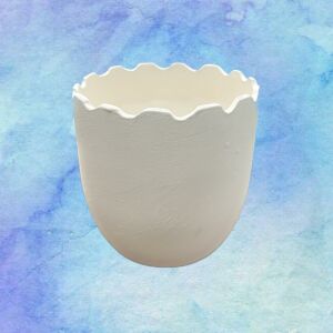 Oğuz Çini 14CM Çini Bisküvi Saksı