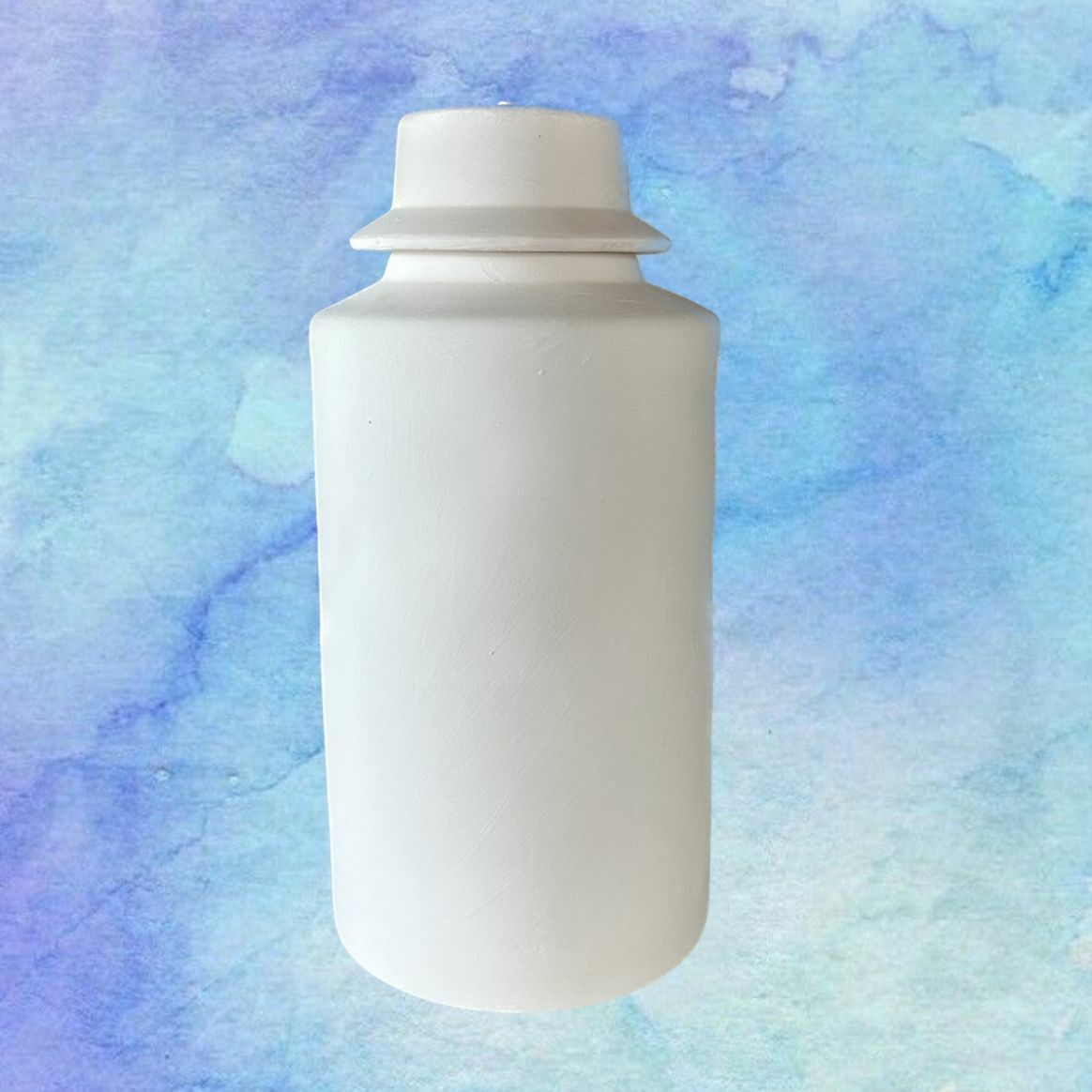 Oğuz Çini 34 cm çini Bisküvi Kapaklı Silindir Küp