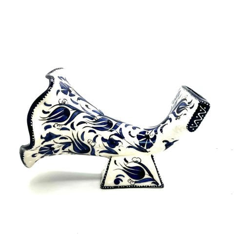 Modern Şık Dekoratif Seramik Ev Süsü 24 cm Gramafon