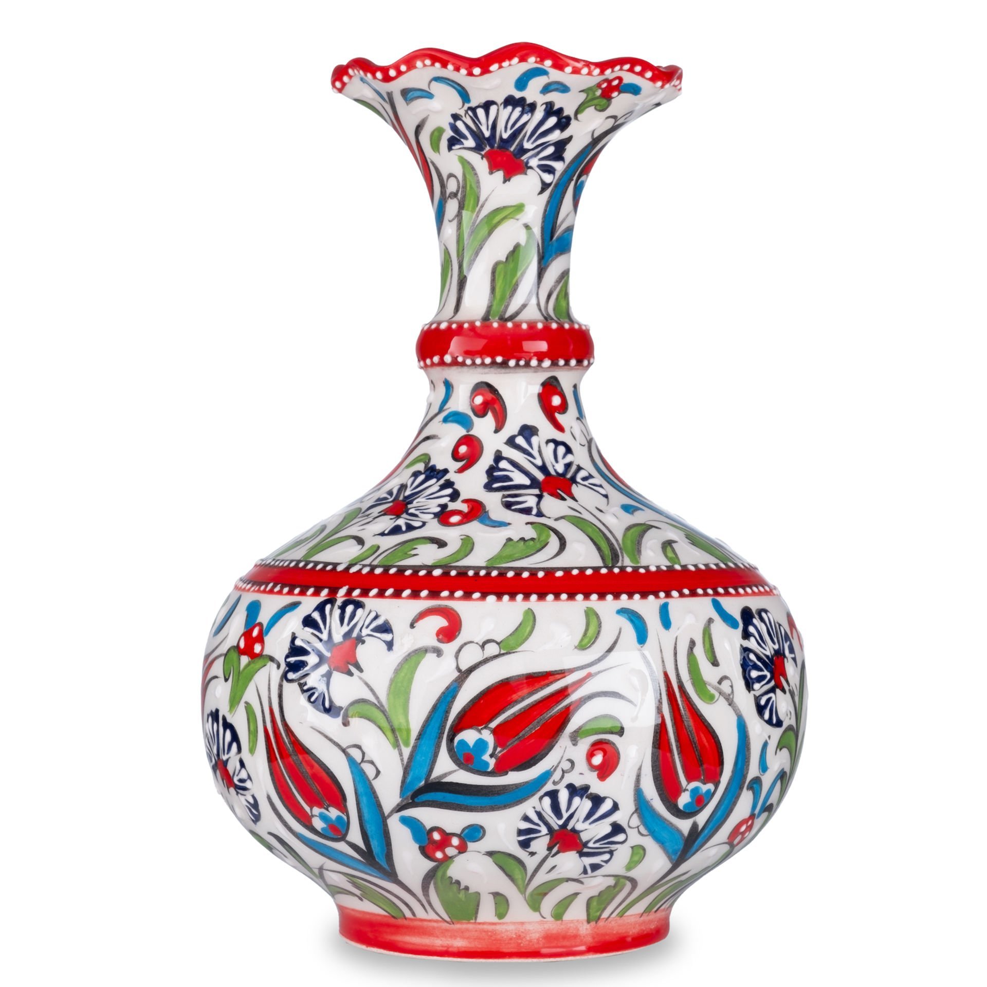 Dekoratif Ev Süsü Şık Modern 25 cm Geniş vazo