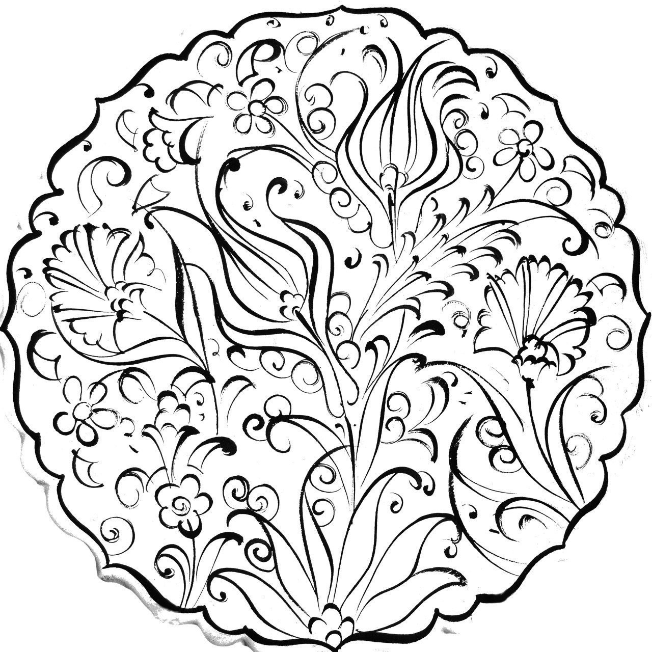 25cm Tabak Deseni 1