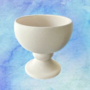 Oğuz Çini 10 cm Dekoratif Çini Bisküvi Saksı