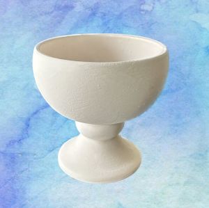 Oğuz Çini 13 cm Dekoratif Çini Bisküvi Saksı