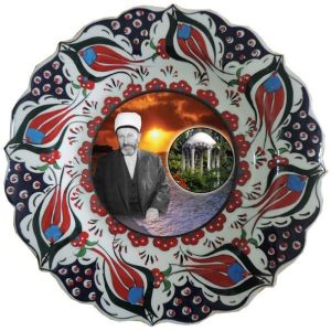 30 cm Süleyman Efendi Resimli Çini Tabak