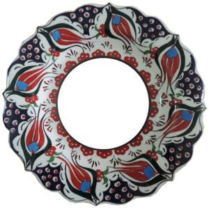 30 cm Süleyman Efendi Resimli Çini Tabak