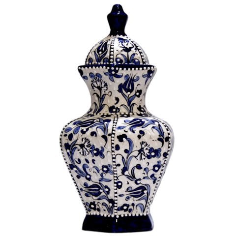 Oğuz Çini Dekoratif Şık Modern Seramik  Altıgen Küp