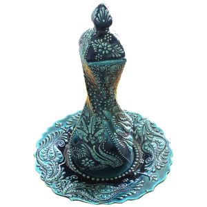 Oğuz Çini  TABAKLI ÇİNİ KARE VAZO